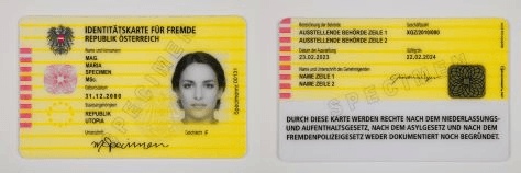 Identitätskarte für Fremde