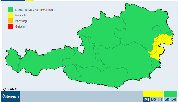 Unwetterwarnung