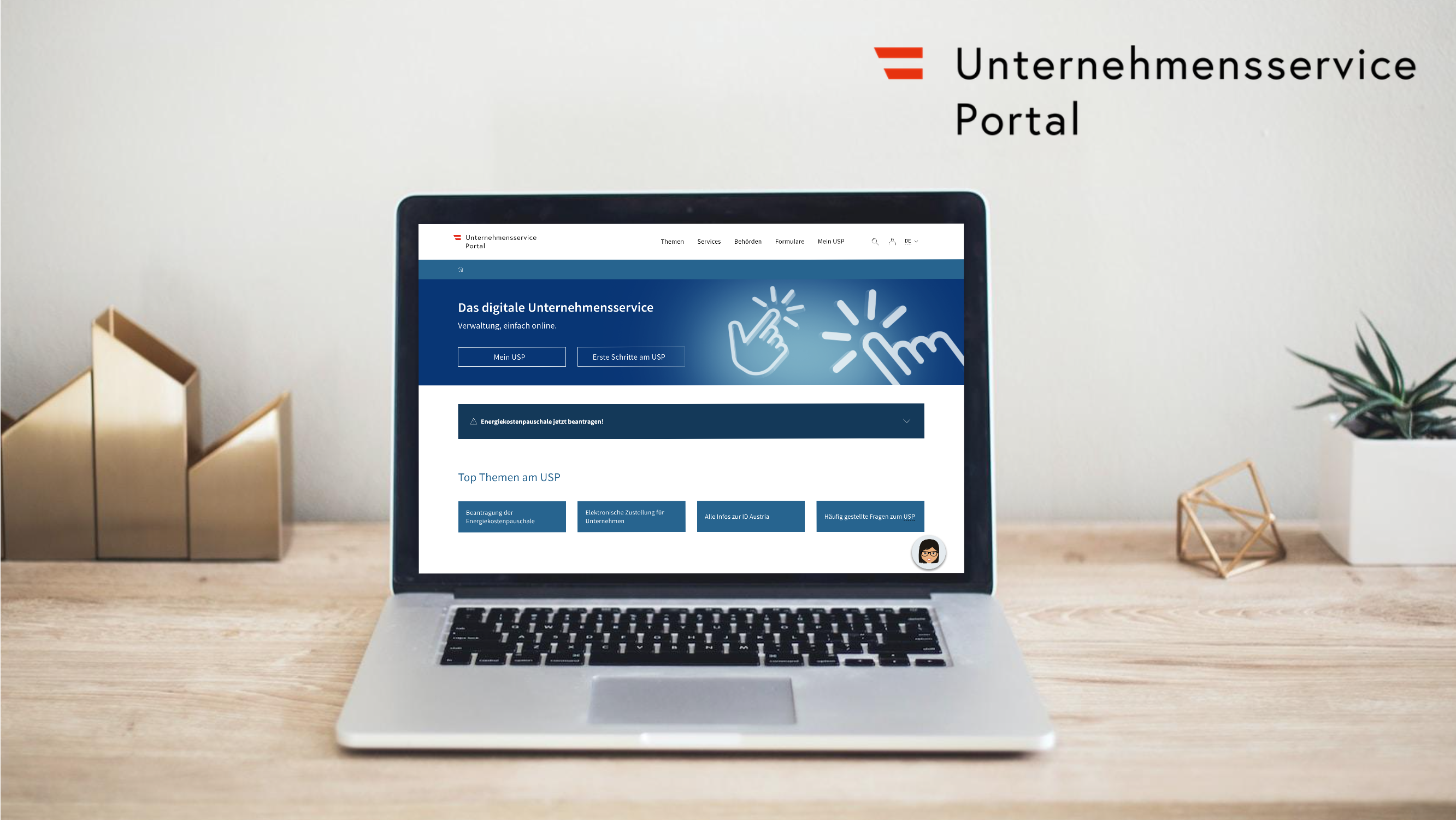 Registrierung am Unternehmensserviceportal (usp.gv.at)