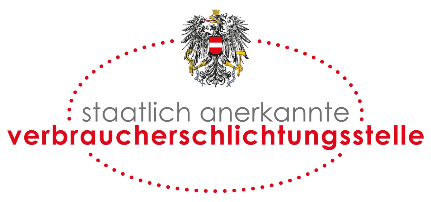 Logo: staatlich anerkannte verbraucherschlichtungsstelle